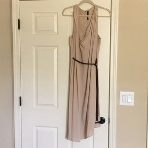 Grecian style nude dress